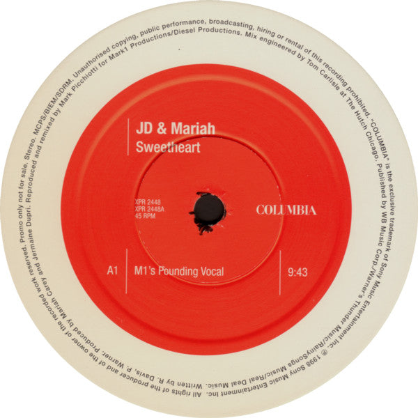 Jermaine Dupri & Mariah Carey : Sweetheart (2x12", Promo)