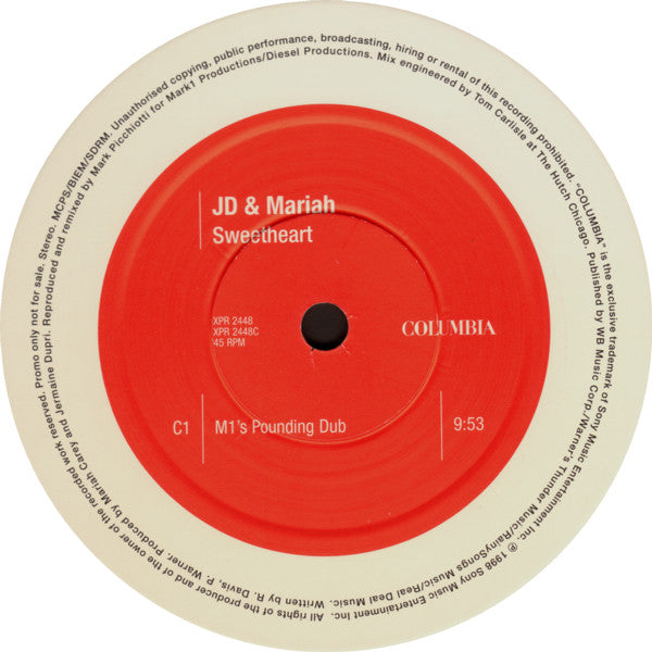 Jermaine Dupri & Mariah Carey : Sweetheart (2x12", Promo)