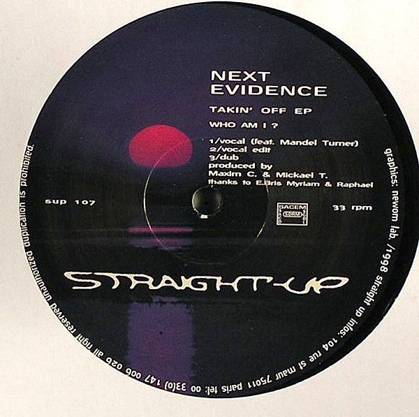 Next Evidence : Takin' Off EP (12", EP)
