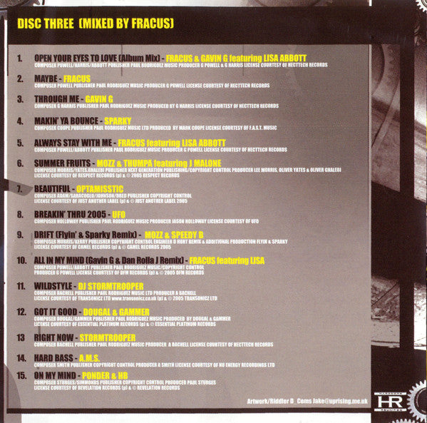 Slipmatt, Devastate & Fracus* : Hardcore Reunited (3xCD, Comp, Mixed)