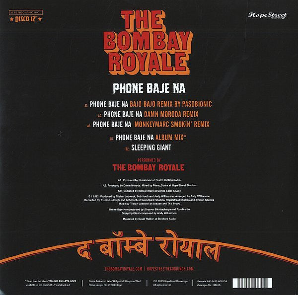 The Bombay Royale : Phone Baje Na (12", EP)