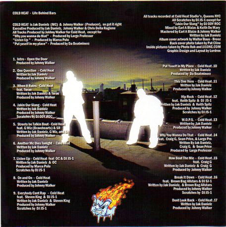 Cold Heat : Life Behind Bars (CDr, Album)