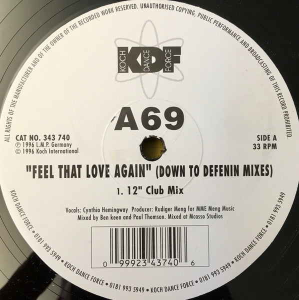 A69 : Feel That Love Again (12")