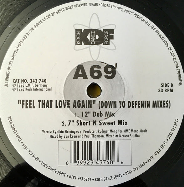 A69 : Feel That Love Again (12")