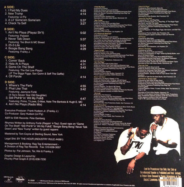 Rappin' 4-Tay : Off Parole (2xLP, Album)