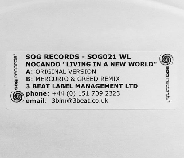 Nocando : Living In A New World (12", Promo, W/Lbl)