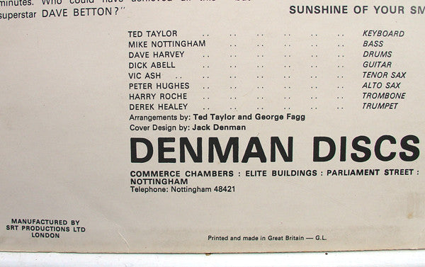 Dave Betton : At Your Request... (LP)