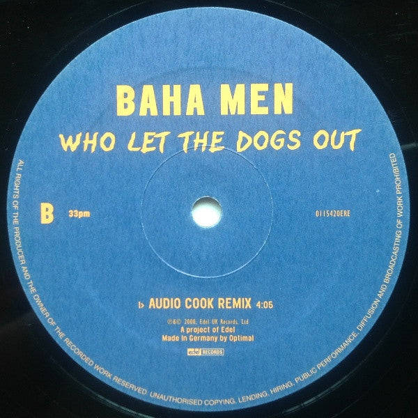 Baha Men : Who Let The Dogs Out (12")