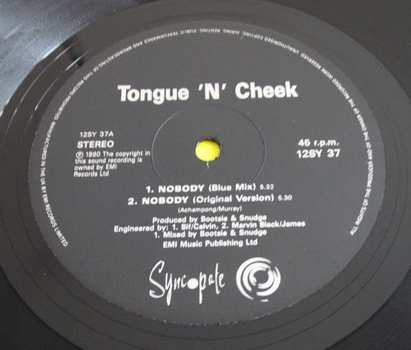 Tongue N Cheek : Nobody (12")