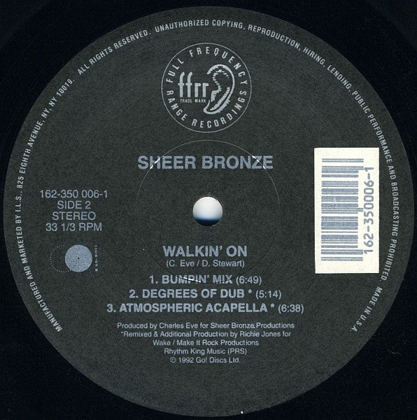 Sheer Bronze : Walkin' On (12")