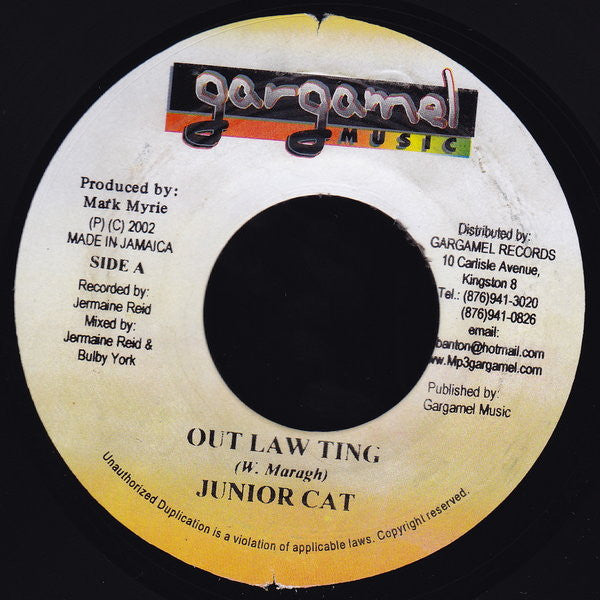 Junior Cat / Delly* : Out Law Ting / Flost In Di Street (7")