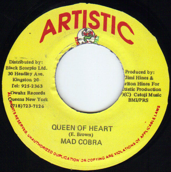 Mad Cobra : Queen Of Heart (7")