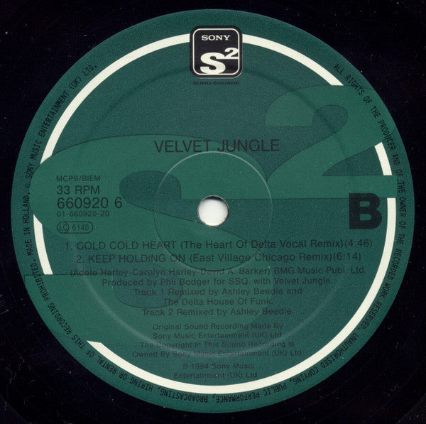 Velvet Jungle : Cold Cold Heart (12")