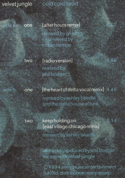 Velvet Jungle : Cold Cold Heart (12")