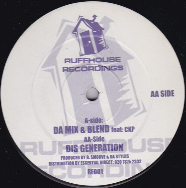 G. Smoove* & Da Stylus : Da Mix & Blend / Dis Generation (12")