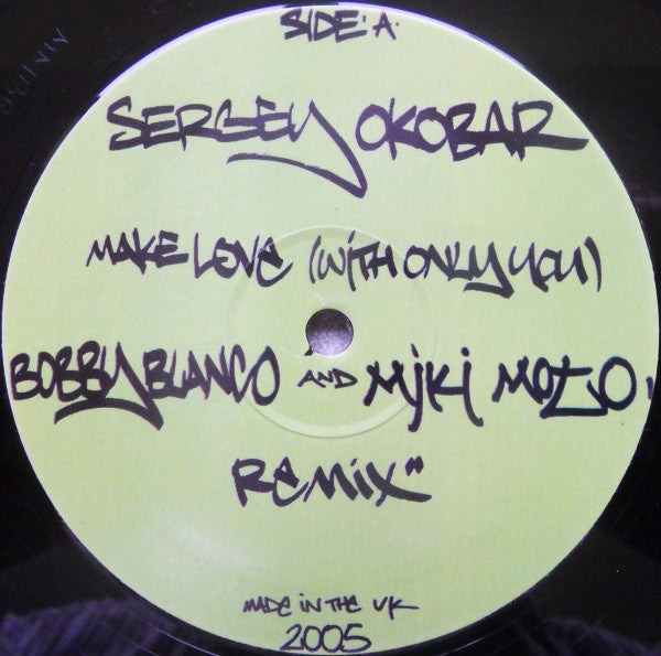 Sergey Okobar : Make Love (With Only You) (12")