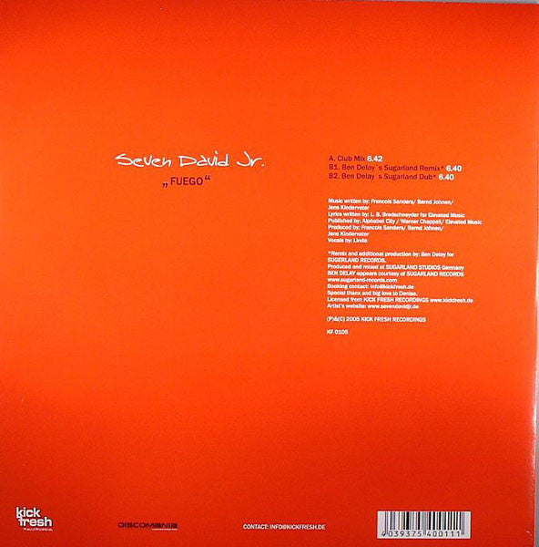 Seven David Jr. : Fuego (12")