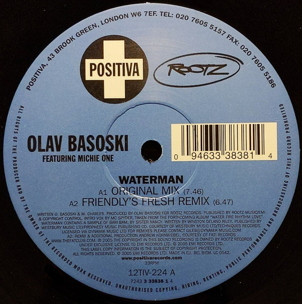 Olav Basoski Featuring Michie One : Waterman (12")