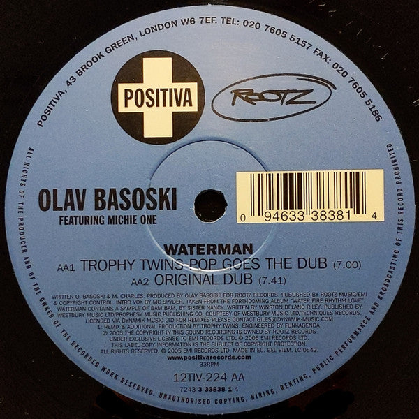 Olav Basoski Featuring Michie One : Waterman (12")