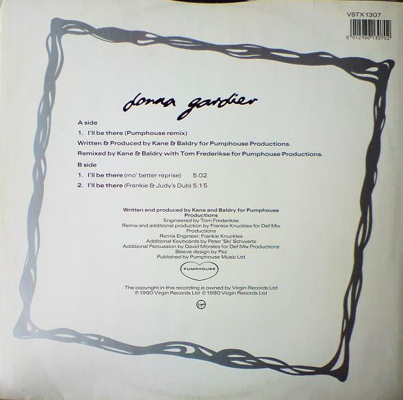 Donna Gardier : I'll Be There (12")