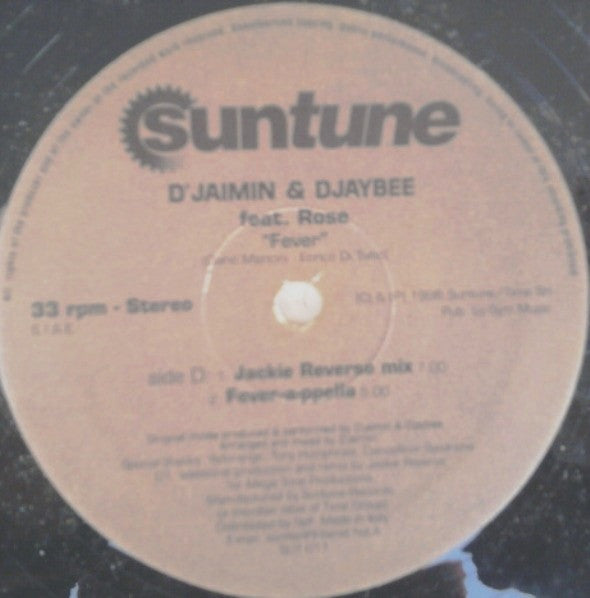 Djaimin & Djaybee : Fever (12")