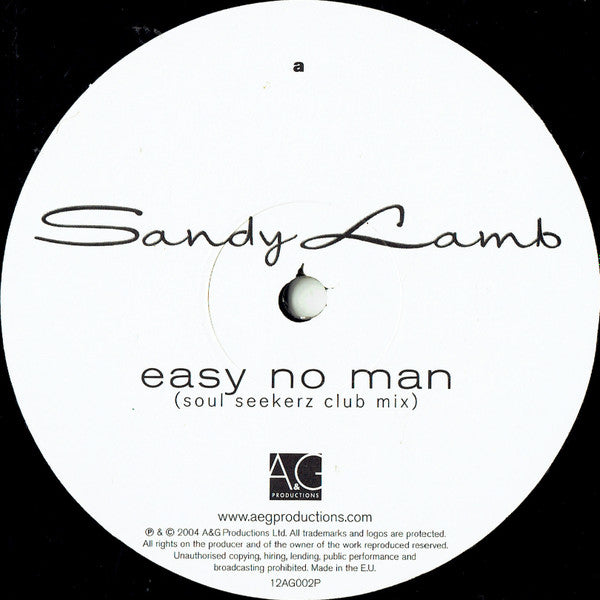 Sandy Lamb : Easy No Man (12")