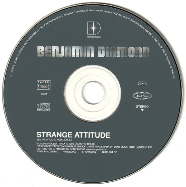 Benjamin Diamond : Strange Attitude (CD, Album)
