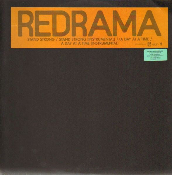 Redrama : Stand Strong / A Day At A Time (12", W/Lbl)