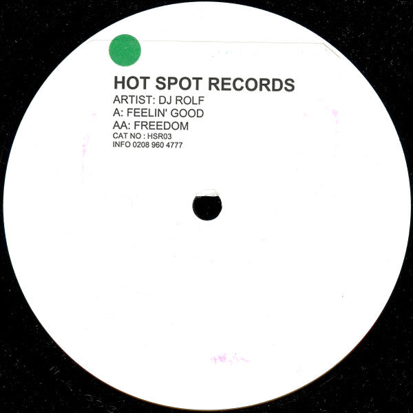DJ Rolf : Feelin' Good (12", W/Lbl, Sti)