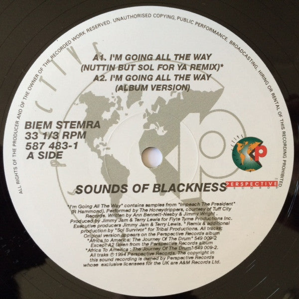 Sounds Of Blackness : I'm Going All The Way / Everything's Gonna Be Alright (12")
