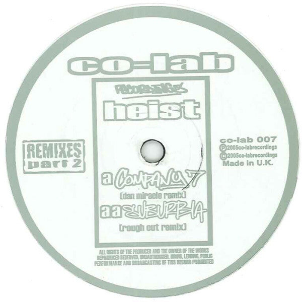 Heist : Company 7 / Suburbia (Remixes) (12")