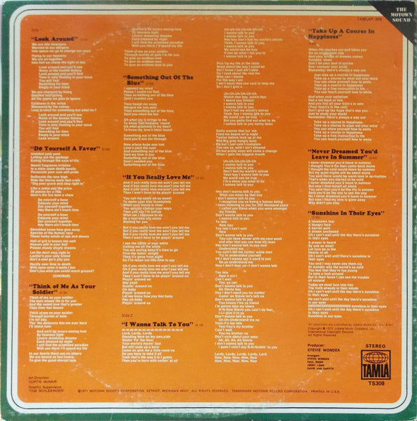 Stevie Wonder : Where I'm Coming From (LP, Album, Gat)