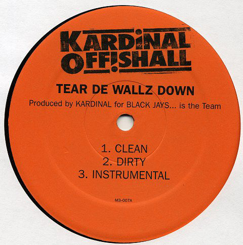 Kardinal Offishall : Tear De Wallz Down (12")