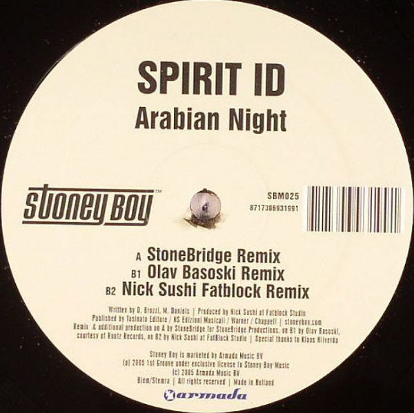 Spirit ID : Arabian Night (12")