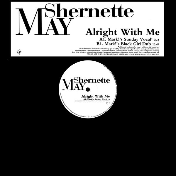 Shernette May : All Right With Me (12", Promo)