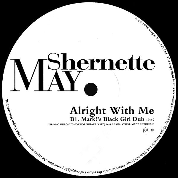 Shernette May : All Right With Me (12", Promo)