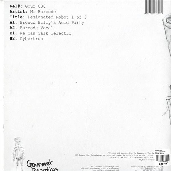 Mr. Barcode : Designated Robot 1 Of 3 (12")