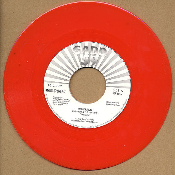 Ras Nyto And The Kenyans : Tomorrow (7", Ltd, Num, Red)