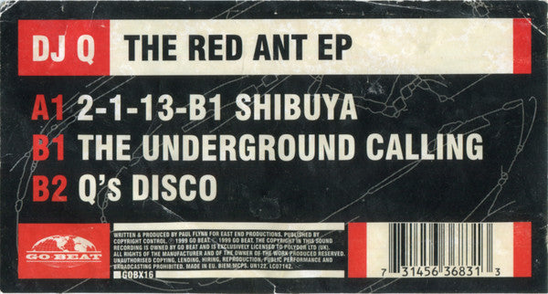 DJ Q : The Red Ant EP (12", EP)