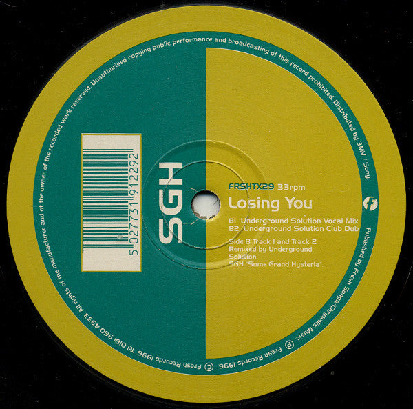 SGH : Losing You (12")