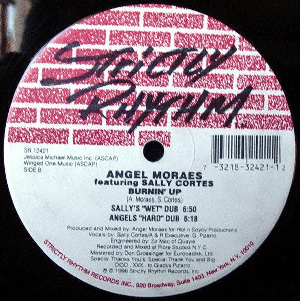 Angel Moraes Featuring Sally Cortes : Burnin' Up (12")