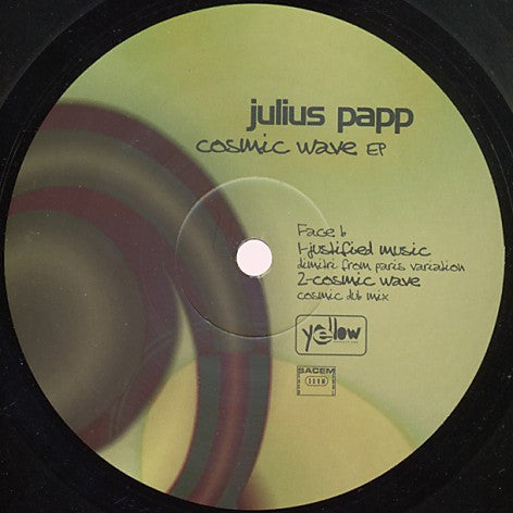 Julius Papp : Cosmic Wave EP (12", EP)