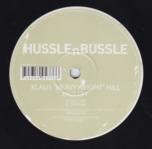 Klaus "Heavyweight" Hill* : Face Off (12")