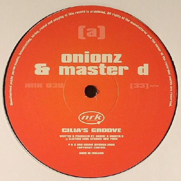 Onionz & Master D : Celia's Groove / A Night In Frisco (12")