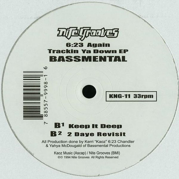 Bassmental : 6:23 Again Trackin Ya Down EP (12", EP, RE, RM)