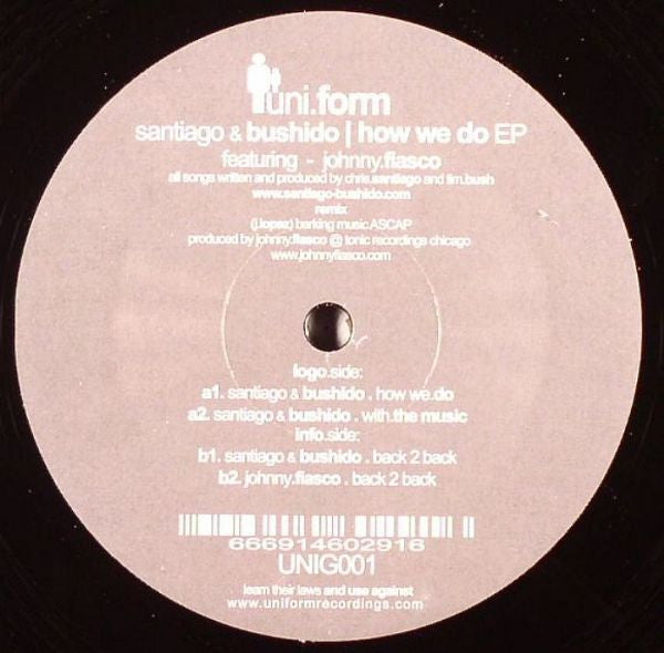 Santiago & Bushido : How We Do EP (12", EP)