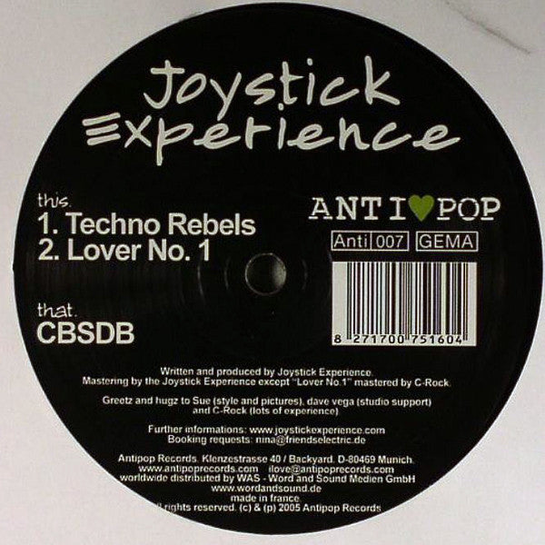 Joystick Experience : Dirty Fingers (12")