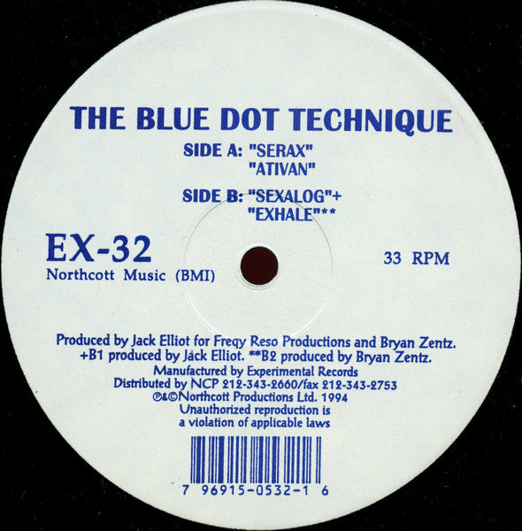 The Blue Dot Technique : Untitled (12")