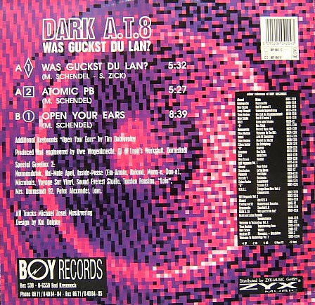 Dark A.T.8 : Was Guckst Du Lan? (12")