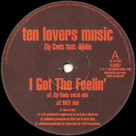 Zip Code Feat. Hildia : I Got The Feelin' (12")